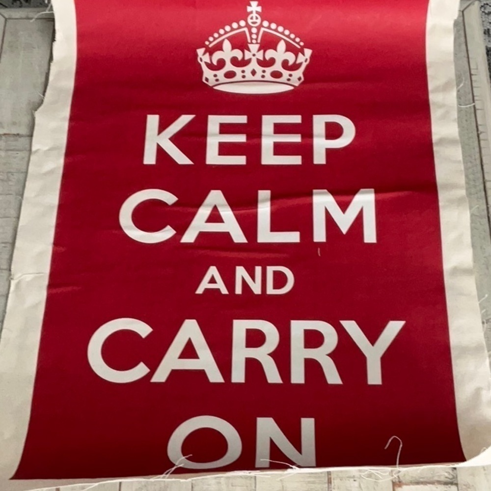 KEEP CALM AND CARRY ON VINTAGE POSTER